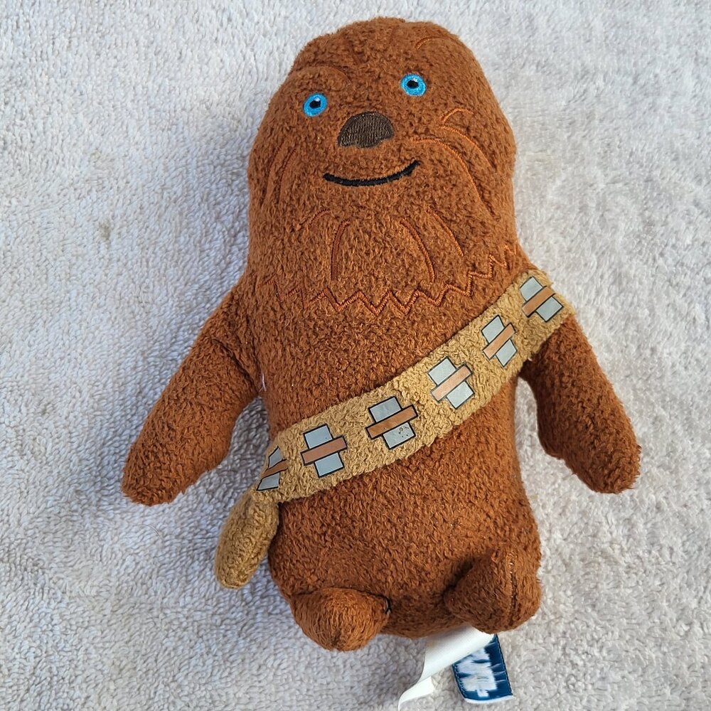 Star Wars Chewbacca LUCAS FILMS LTD 8" Plush Brown Weighted Bottom GUC SEE PICS